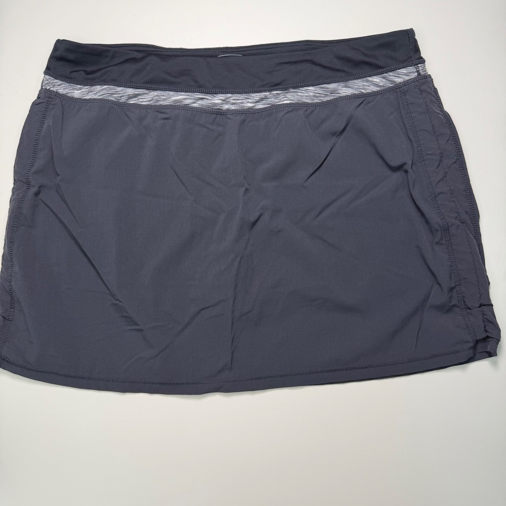 Tangerine Women XL Dark Grey Solar Silver Active Skort Tennis Golf FW9073C326